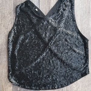 Sequin Crossback Tank